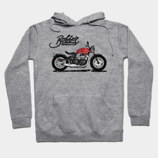 Triumph Bonneville Bobber Red Hoodie